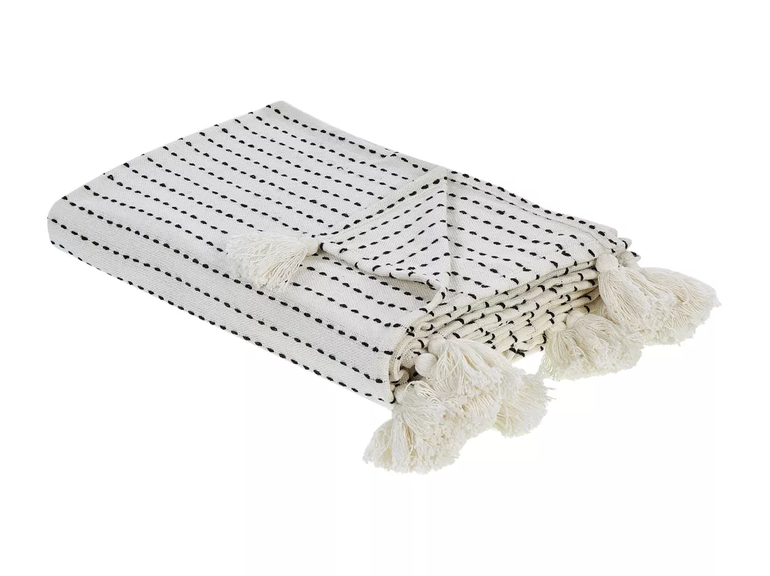 Couvre-lits MODAR Coton 200 x 220 cm Blanc cassé
