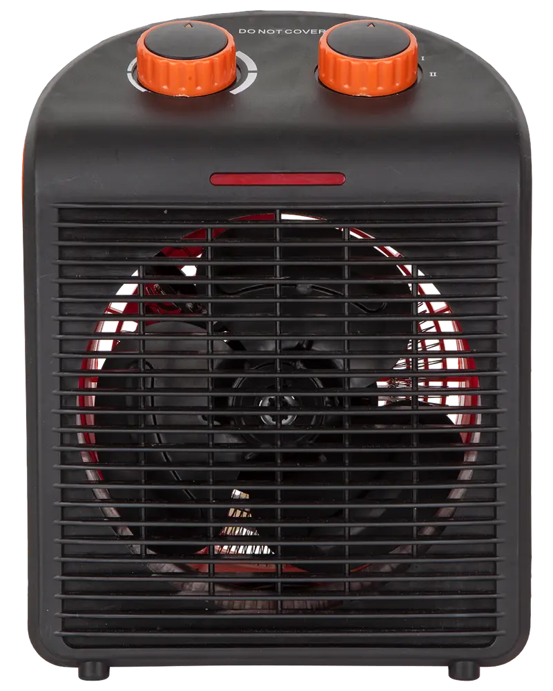 Varmeblæser 2000 W sort og orange