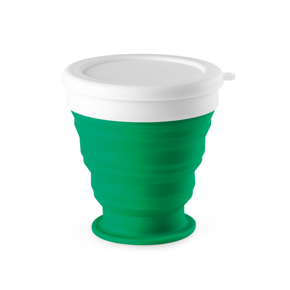 hi!dea 94762 - Verre de voyage pliable 250mL en silicone et PP