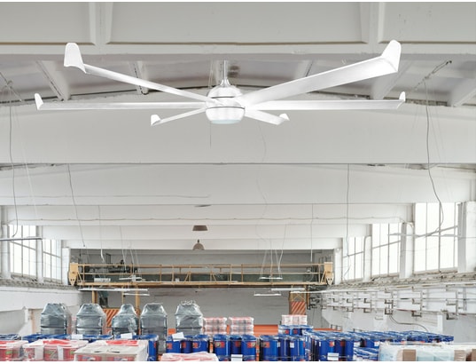 KLASSFAN - Ventilateur plafond Ventilateur de plafond dc blanc avec pales en bois 236cm ave...