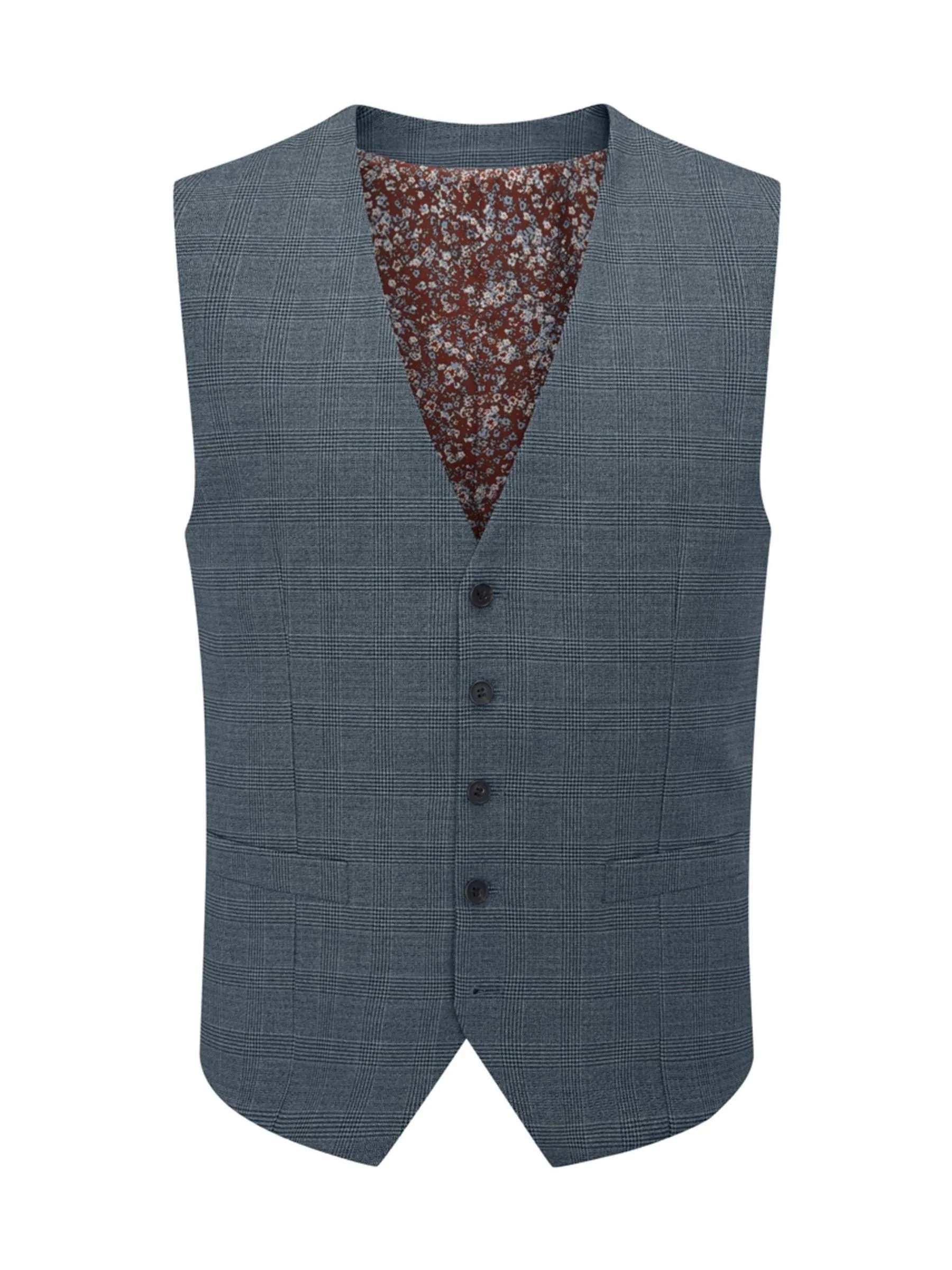 Skopes Tailored Fit Anthony gilet met Self Check patroon