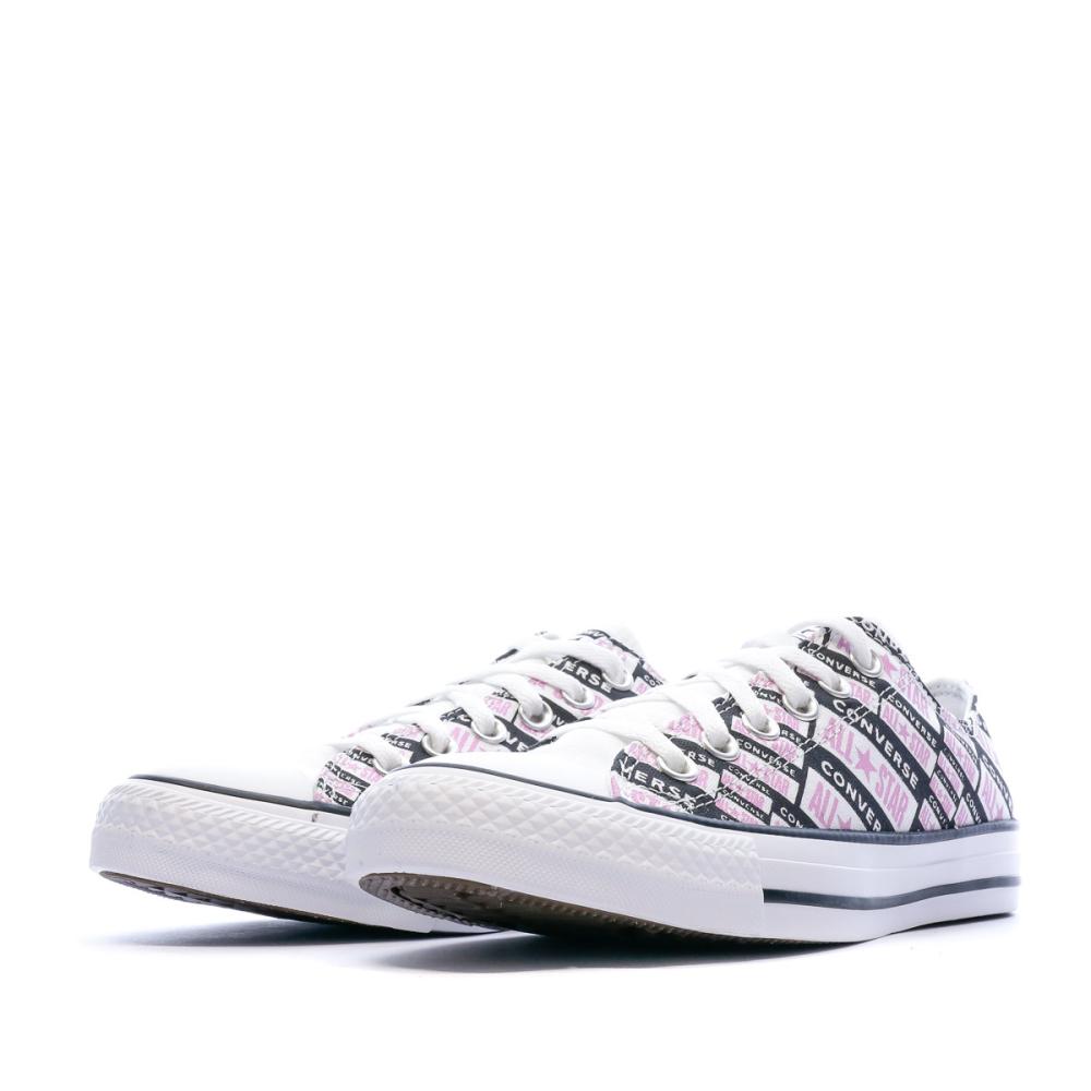 Converse Baskets Rose/Blanche Femme Converse OX