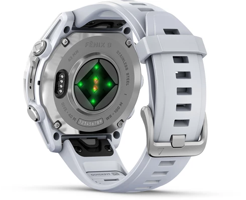 Garmin Fenix 8 AMOLED 43mm, SS/Whitestone