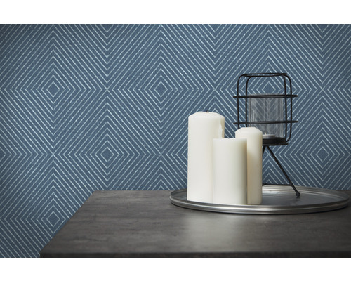Vliesbehang 36926-4 Metropolitan Stories 3D tegel petrol