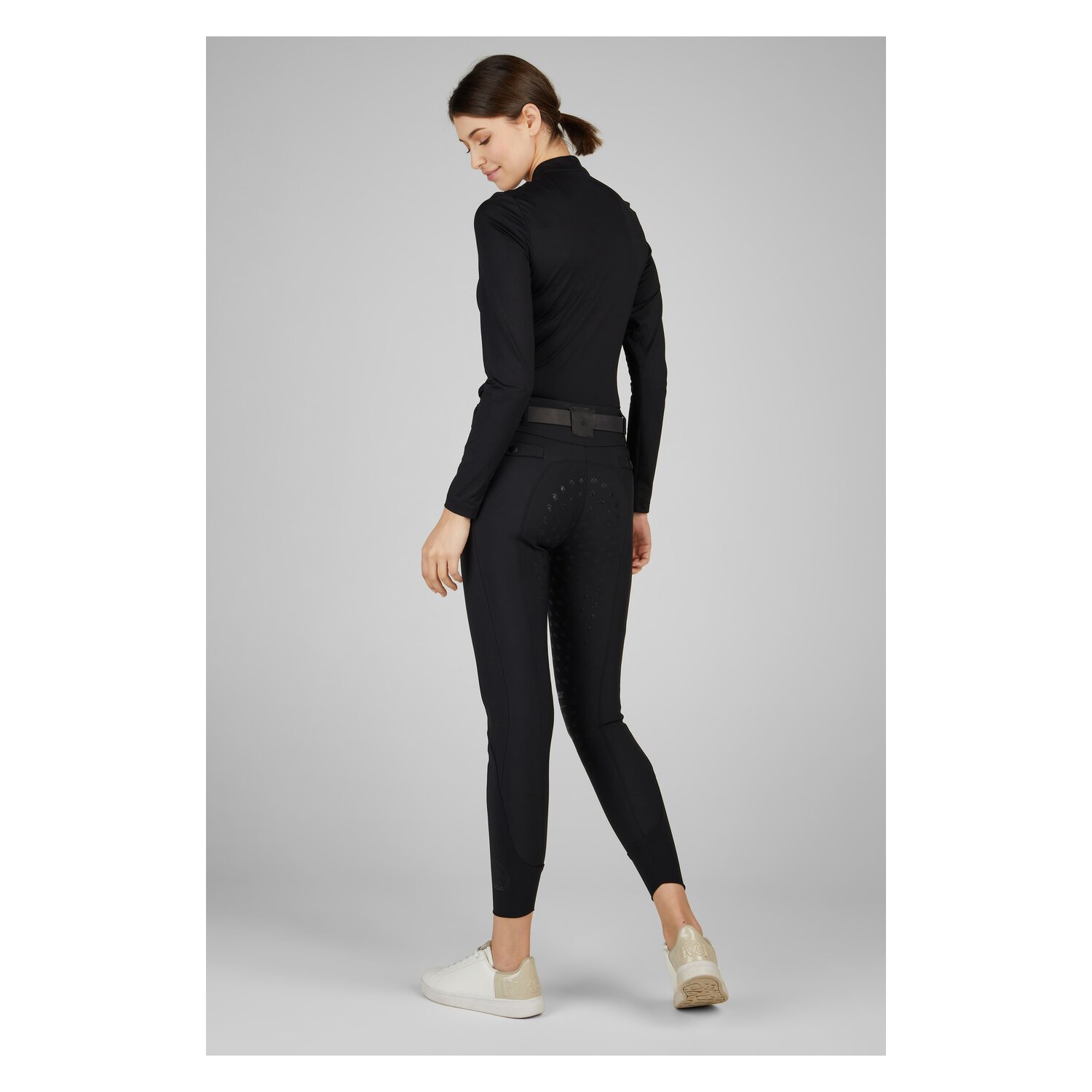 PIKEUR Linn Athleisure Softshell Highwaist Reithose - black