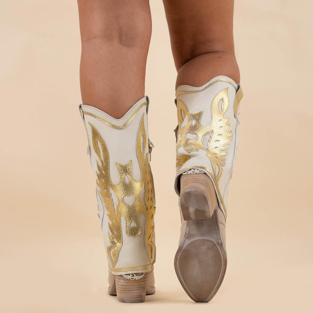 Nemonic 2381 boots champagne - beige
