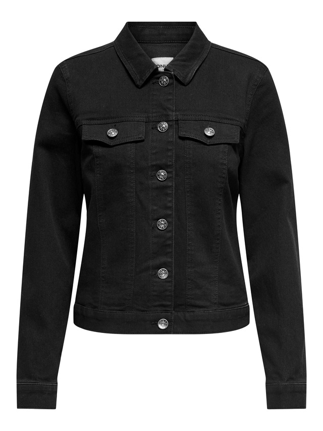 ONLY Jeansjacke »ONLWONDER – Jeansjacke in kurzer Form mit  Stretch« figurbetont, casual, Denim, Baumwollmischung, Brusttaschen