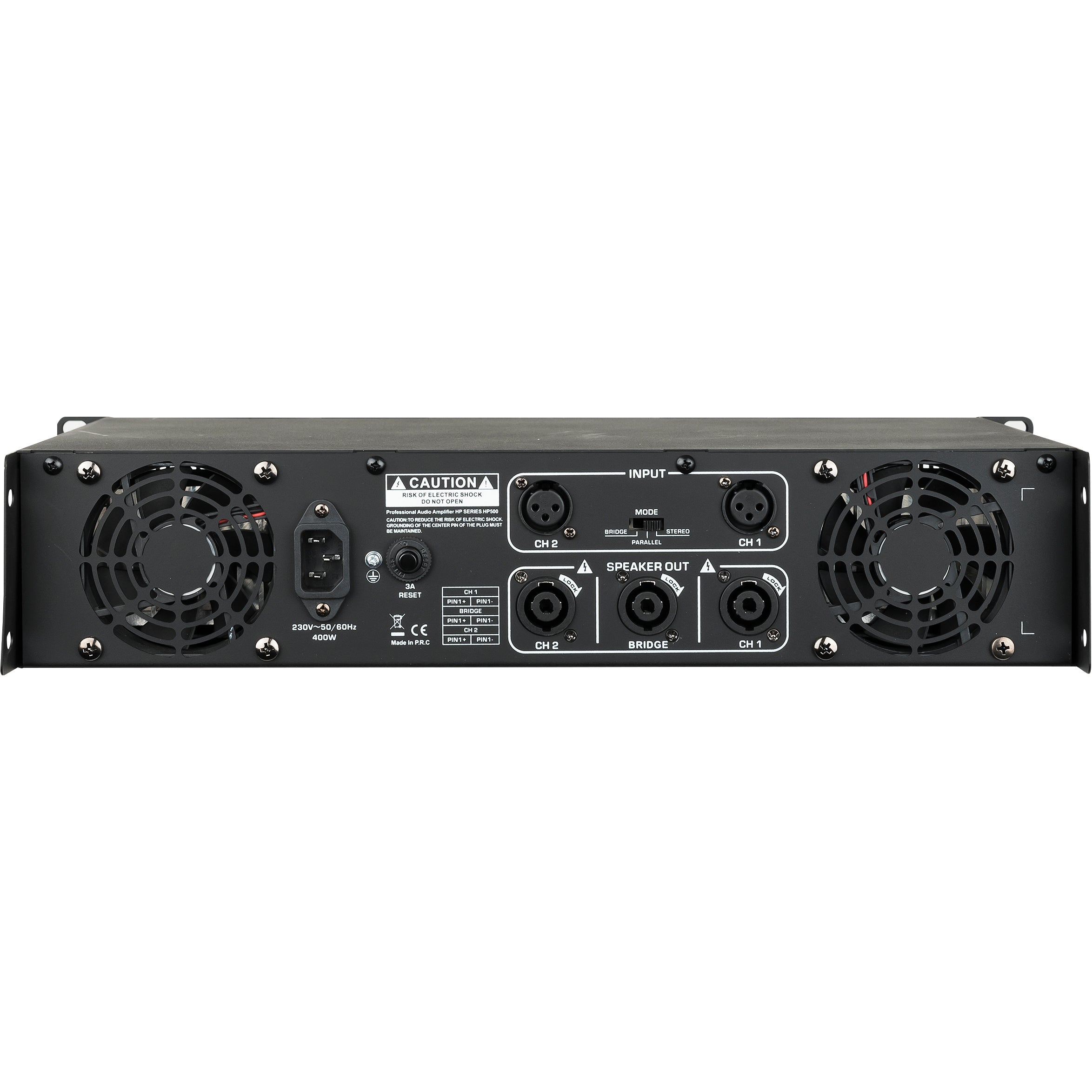 DAP HP-500 klasse AB versterker 2x 200W @ 4 Ohm