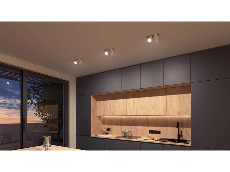 Philips Hue Leuchtmittel White Ambiance MR16 Doppelpack 400 Smartes Spot-Leuchtmittel für Leuchten mit GU5.3 Sockel