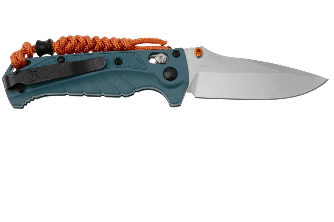 Benchmade Mini Adira 18065 CPM MagnaCut, Depth Blue Grivory zakmes