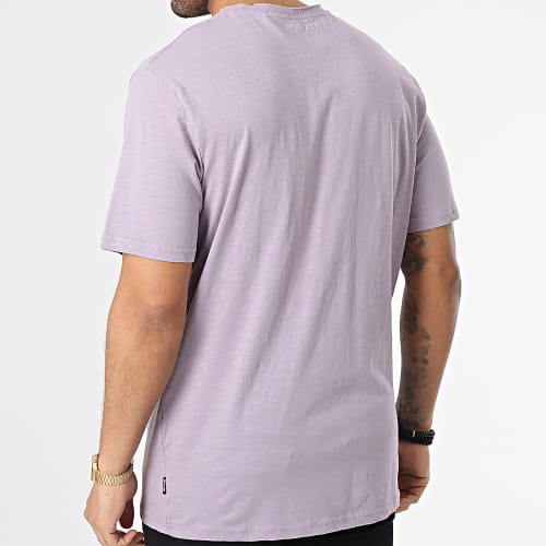 Tee Shirt A Poche Roy Reg Violet Chiné