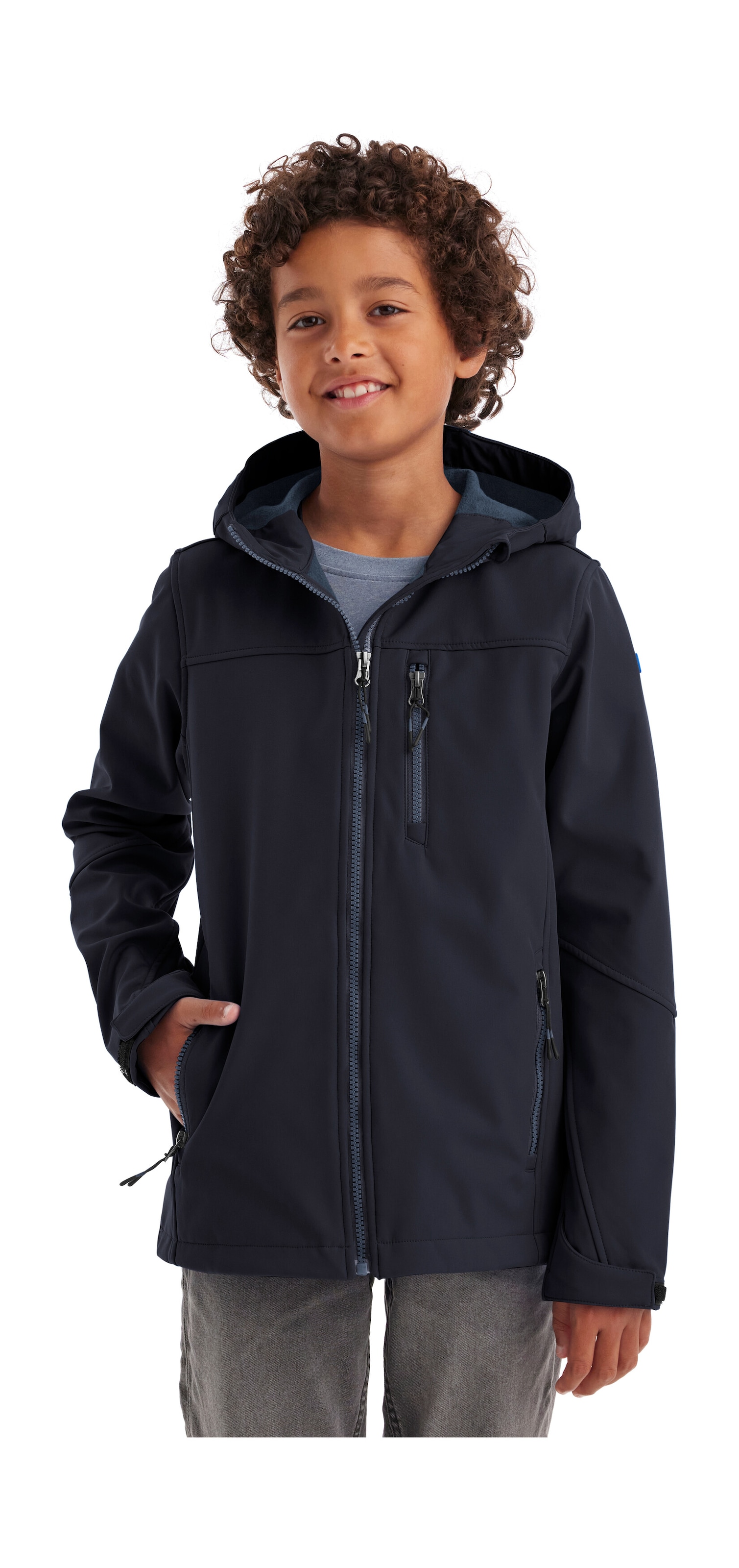 Killtec Softshelljacke »Jungen Softshelljacke« Wasserabweisende Softshelljacke mit Fleece und verstellbaren Details