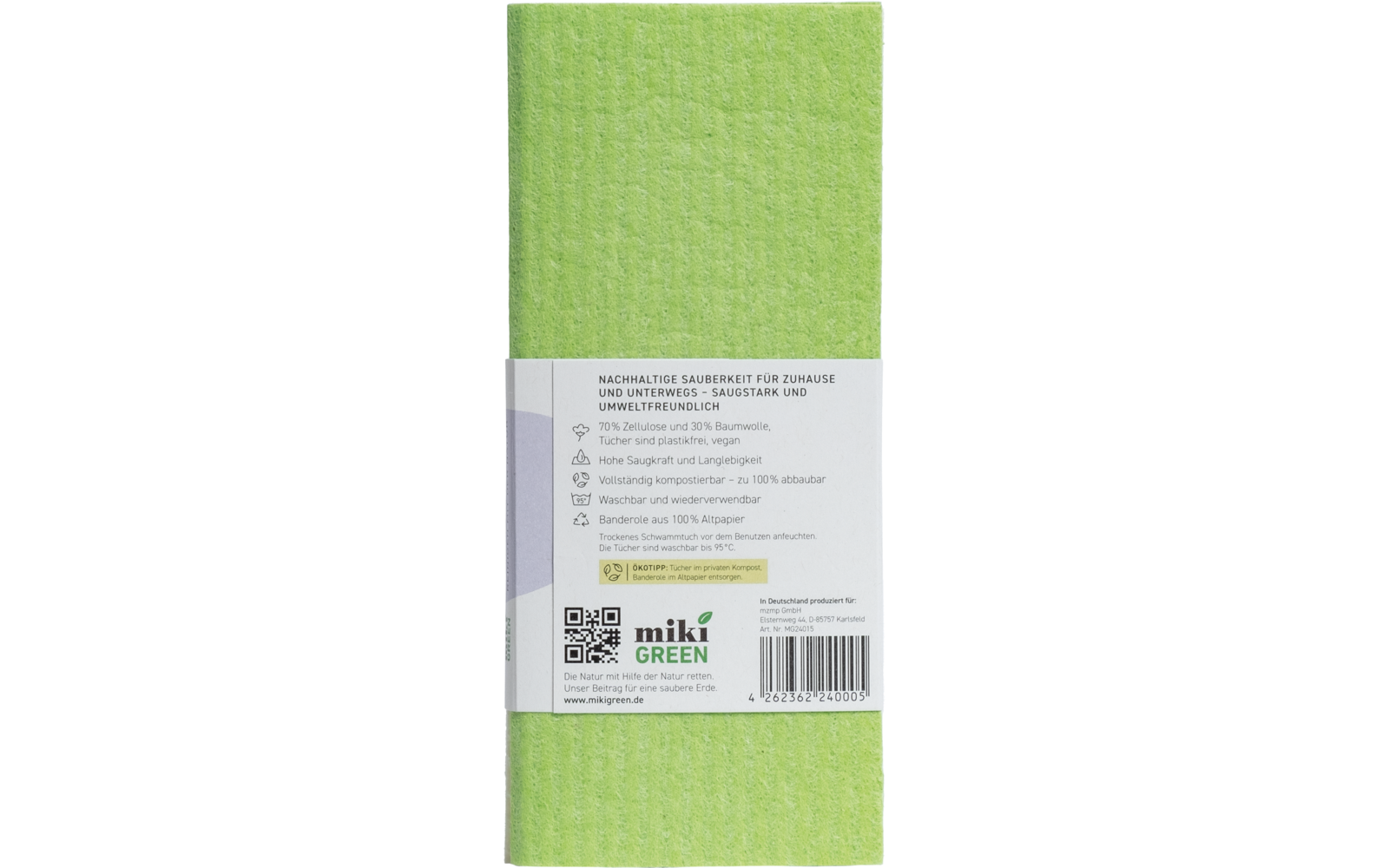 mikiGREEN Öko.Schwamm.Tücher 2er-Pack