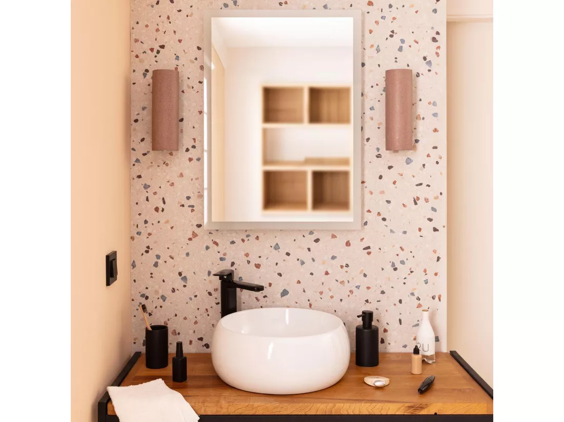 Miroir Salle de bain avec Éclairage LED Anti-buée Nerja 70x50 cm Sélectionnable (chaud-neutre-froid)