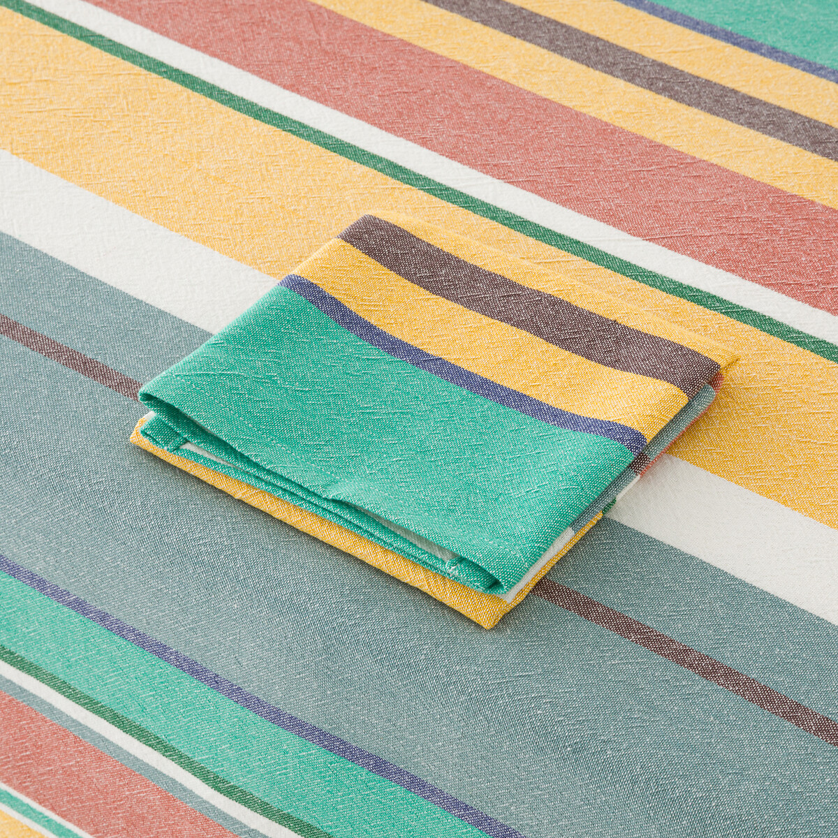 LA REDOUTE INTERIEURS<br>Toalha de mesa com listras de algodão lavado Antika