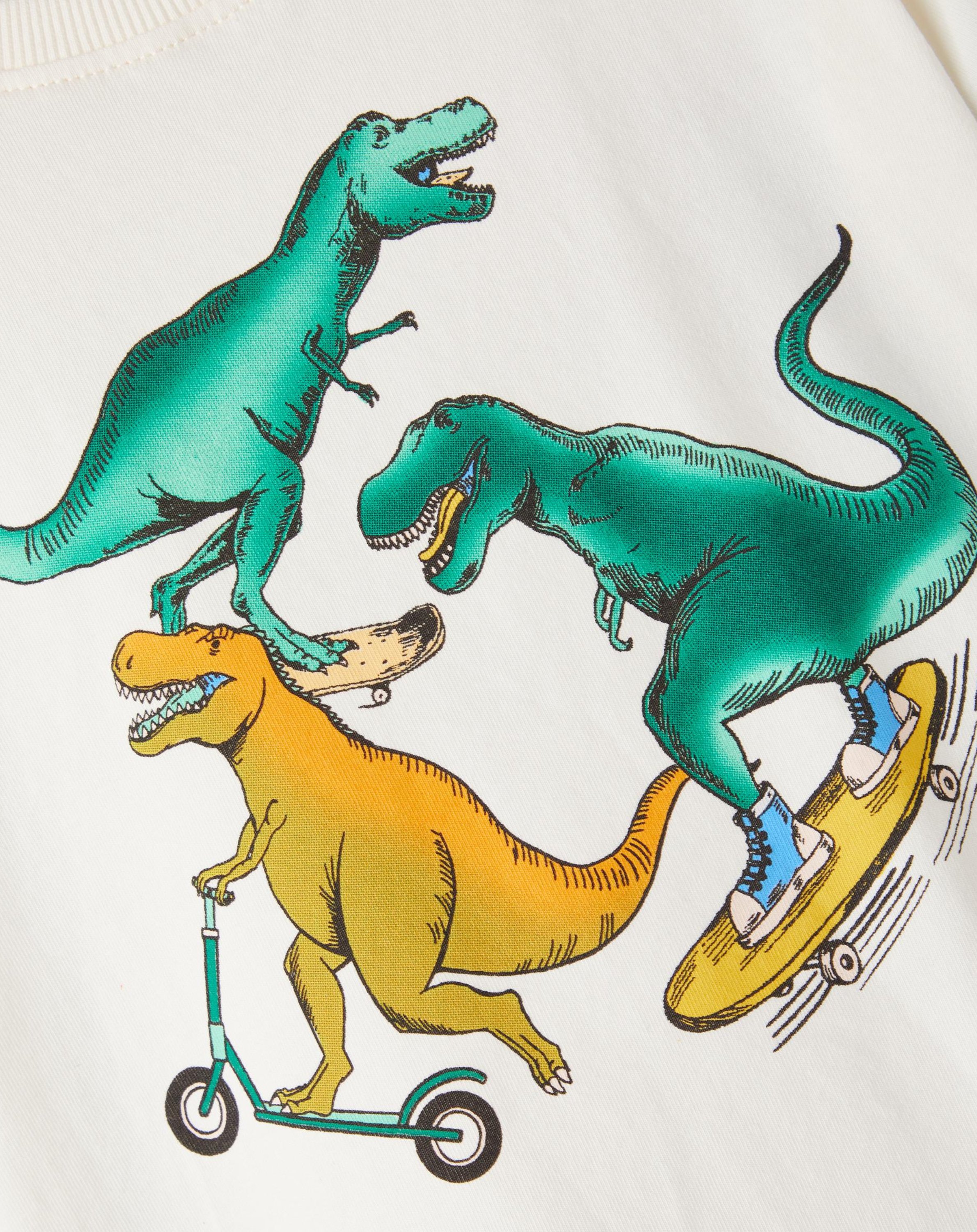 T-Shirt NMMBIS PLAYING DINOS in jet stream