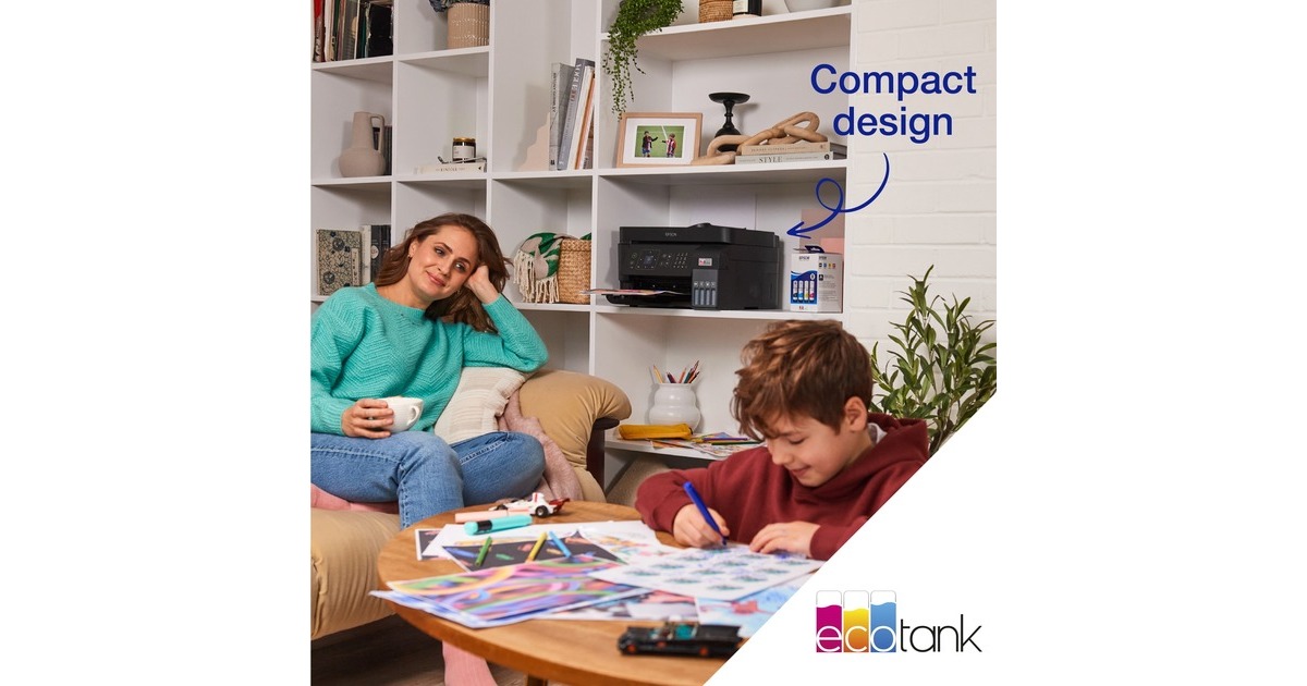 EpsonEcoTank ET-4810 all-in-one inkjetprinter met faxfunctie  (Zwart, USB, LAN, WLAN, scannen, kopiëren, faxen)