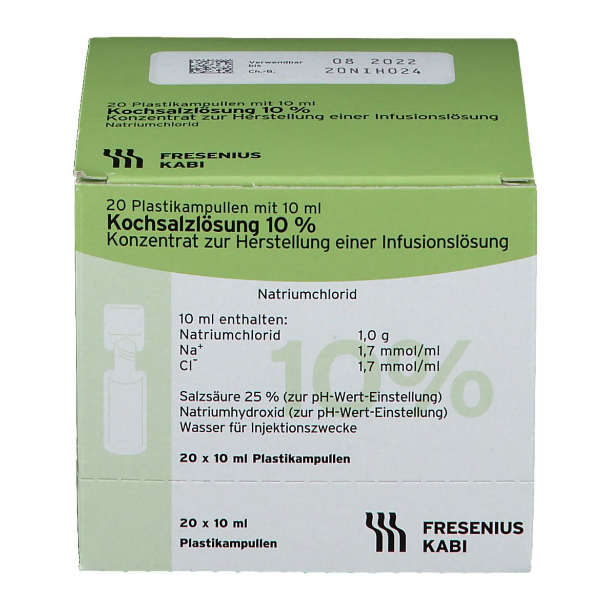 Kochsalzlösung 10 %-Ampulle Fresenius
