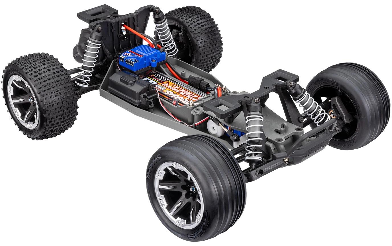 Stadium Truck Rustler HD 2WD Grün, RTR, 1:10<br>2WD-Heckantrieb Truck mit Titan 12-Turn Brushed 550 Motor