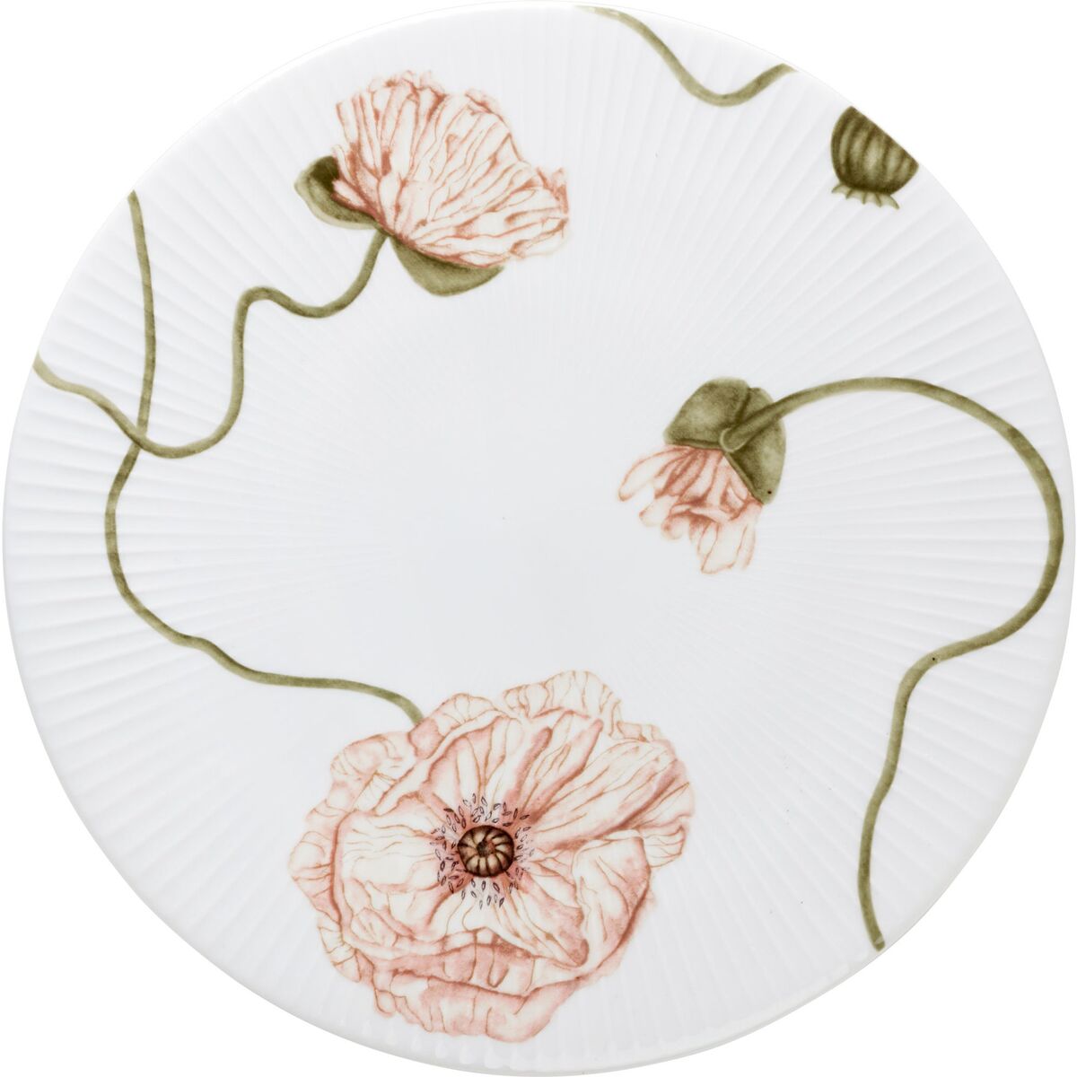 Hammershøi Poppy kakefat hvit, Ø 30 cm