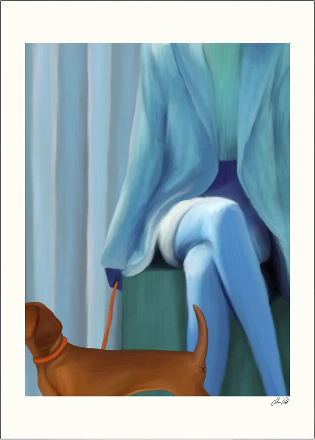 Poster & Frame Estelle Graf - Blue coat Flerfarvet