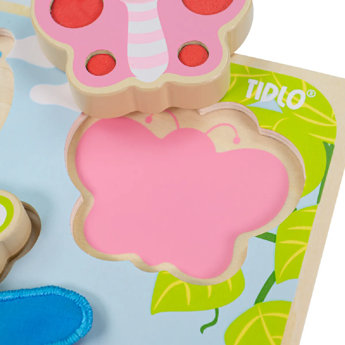 Tidlo Puzzle d'insectes tactile et palpable