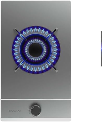 Cecotec Plaque à gaz Bolero Squad G 4200S Glass Black. Plaque à gaz avec 4 feux, finition verre noir, puissance 8000W, grilles individuelles et allumage électrique avec sécurité des vannes. : Cuisine et Maison