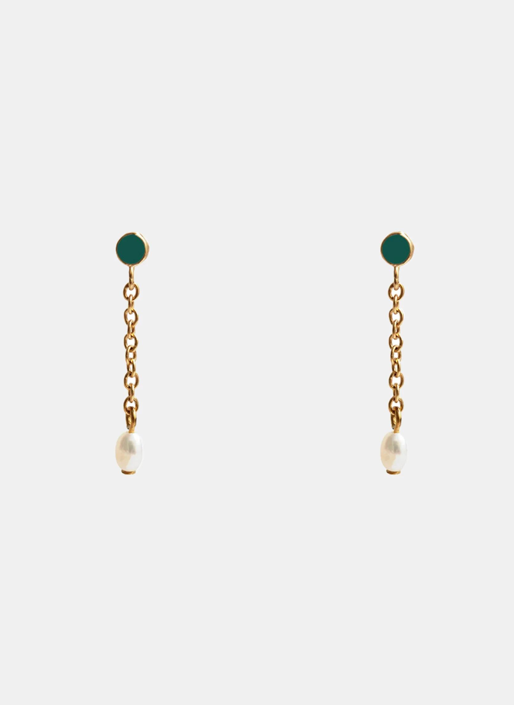 SIRA - Boucles d'oreilles pendantes sira | Vert