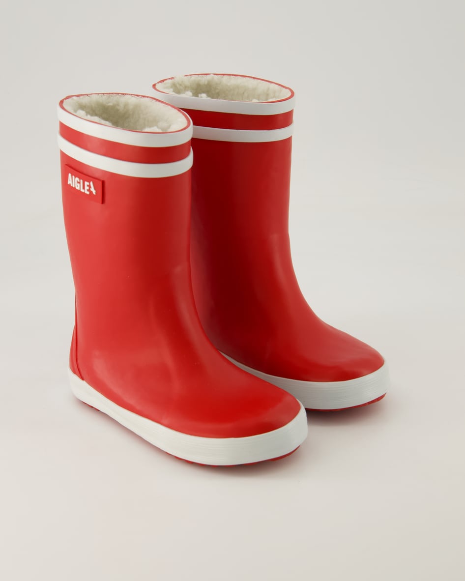 Aigle Lolly Pop Fur Gummistiefel in Rot