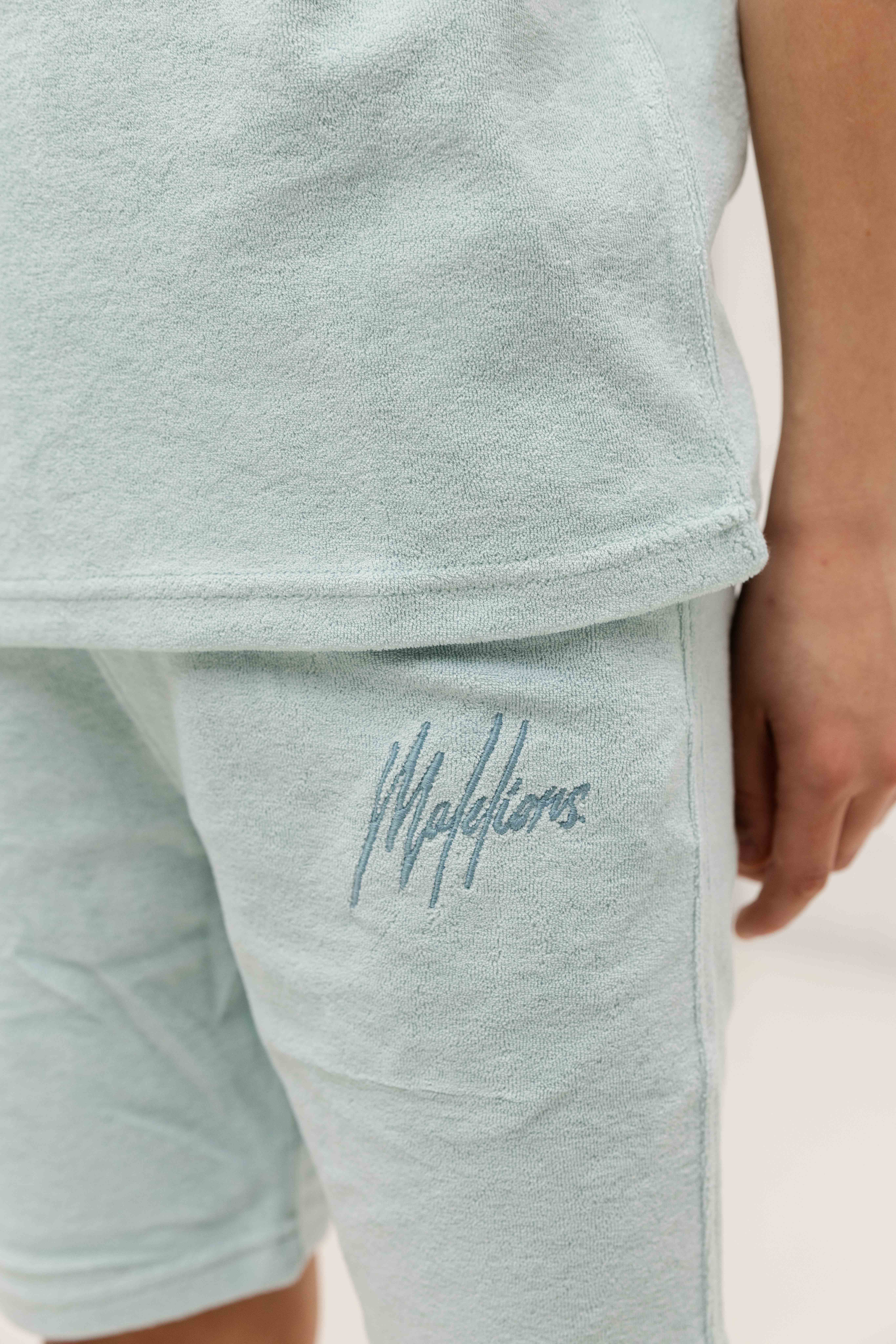 Malelions Signature Towelling Zomerset Kids Lichtblauw