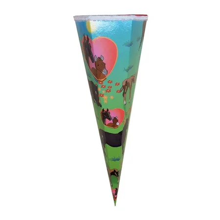 Nestler Schultüte Pferde 85 cm, eckig