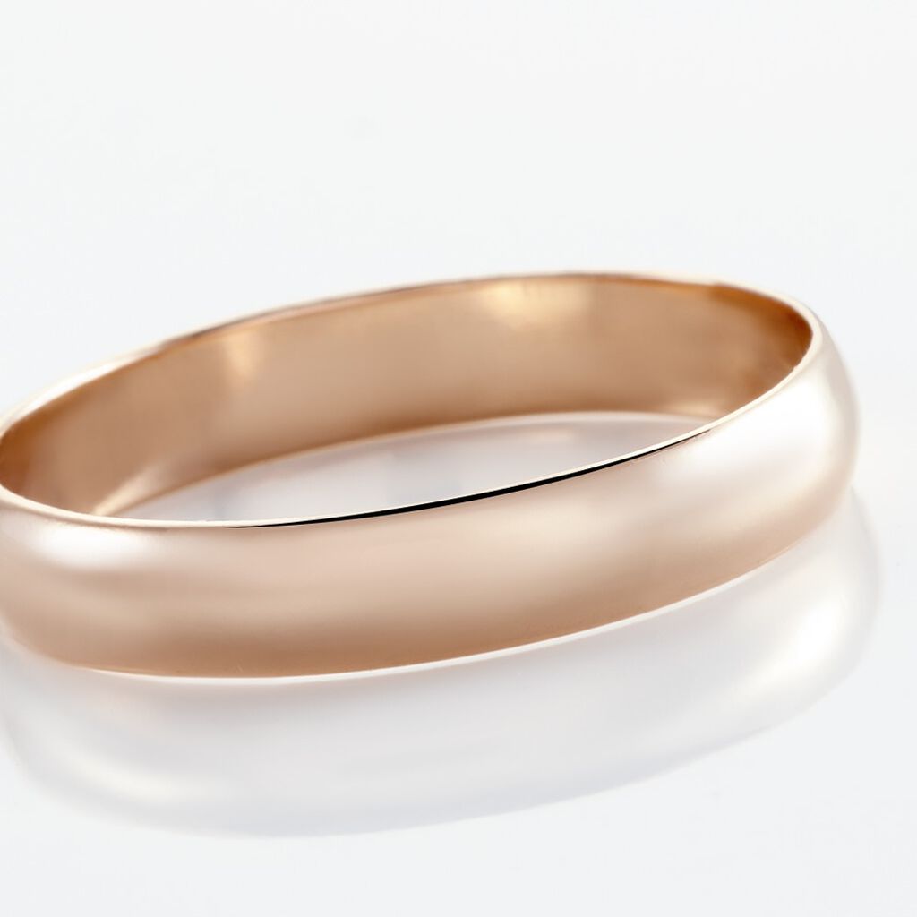 Alliances Argent Rose Alexyne Jonc Bombe 4mm
