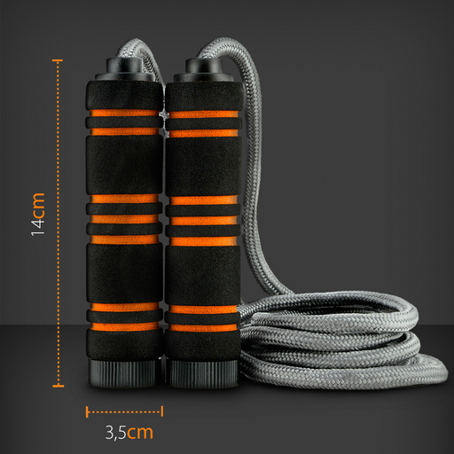 Corda de pular Gridinlux Premium antiderrapante, ajustável, 2,8 m.