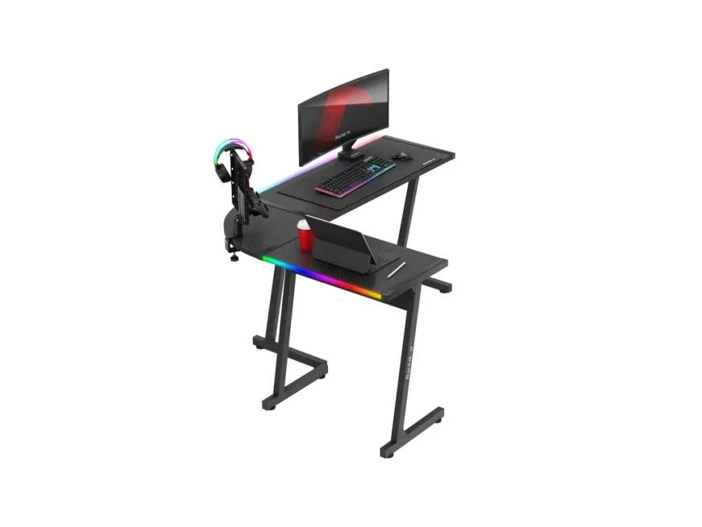Huzaro Hero 6.0 Balck RGB gaming-skrivebord
