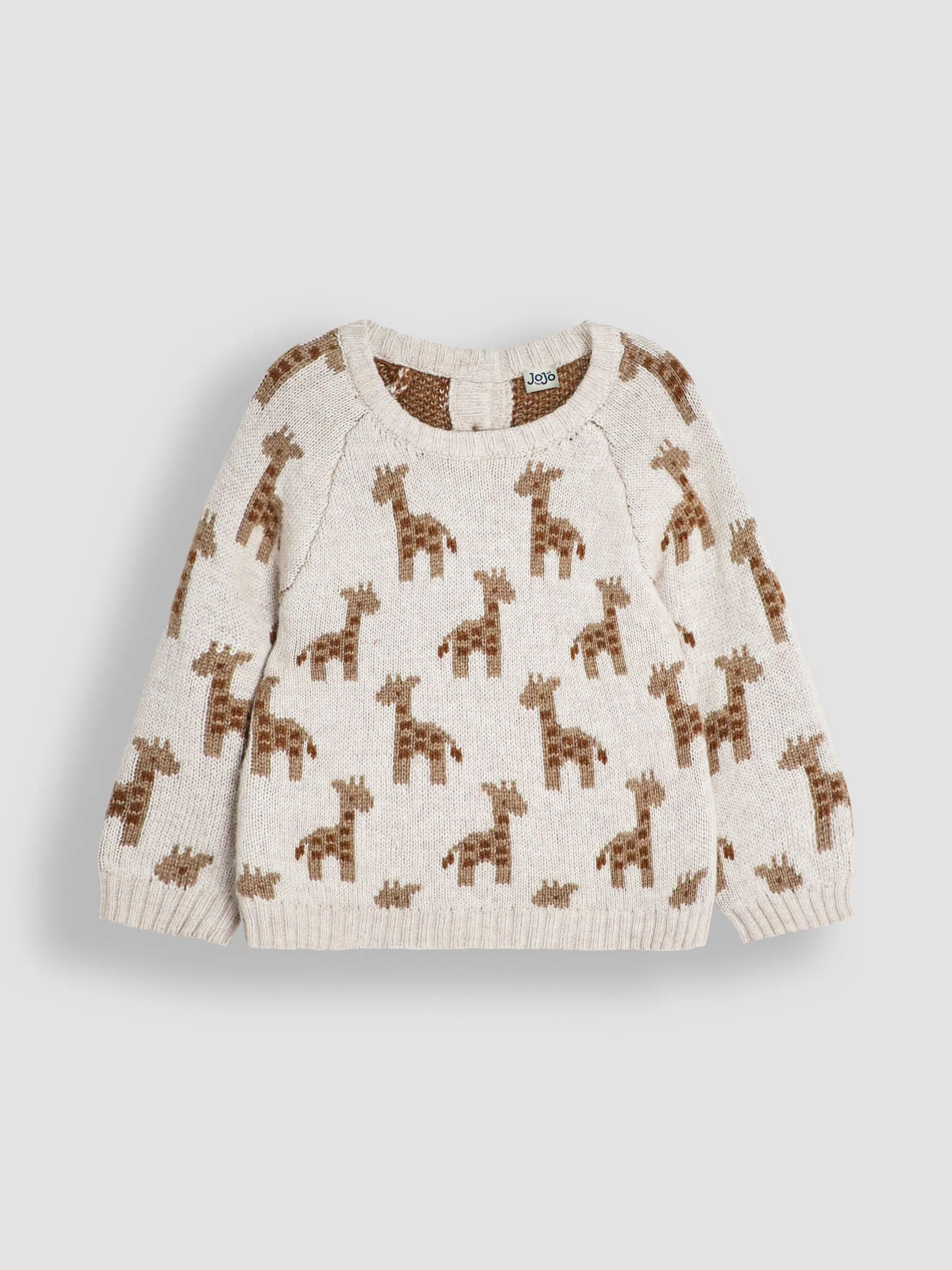 JoJo Maman Bébé gebreide giraffe Trui en Broeken Baby Set