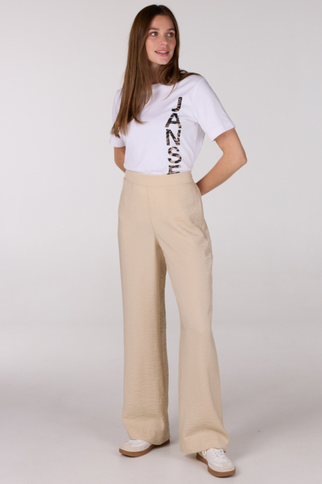 Juffrouw Jansen beige dames broek