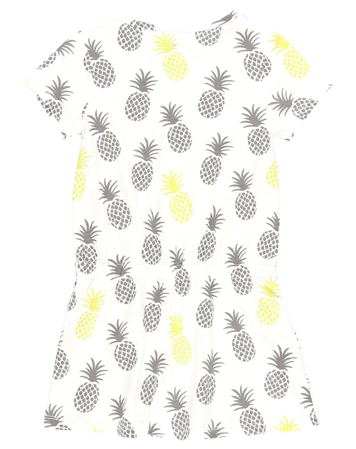 Kleid PINEAPPLE TIME AOP in weiß/blau