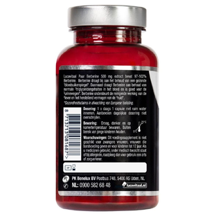 Lucovitaal Berberine Puur 500 mg Capsules 60CP