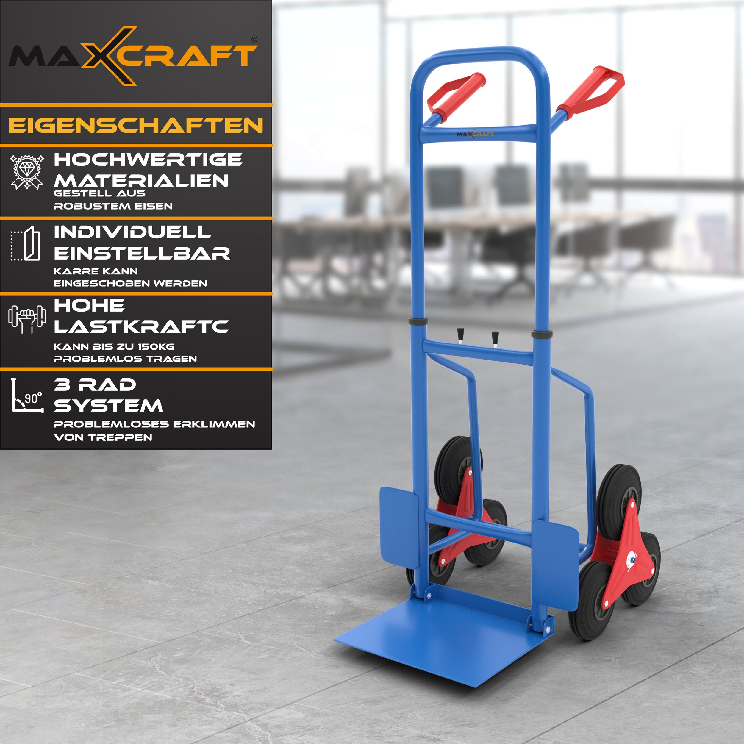 MAXCRAFT Treppenkarre bis 150 kg
