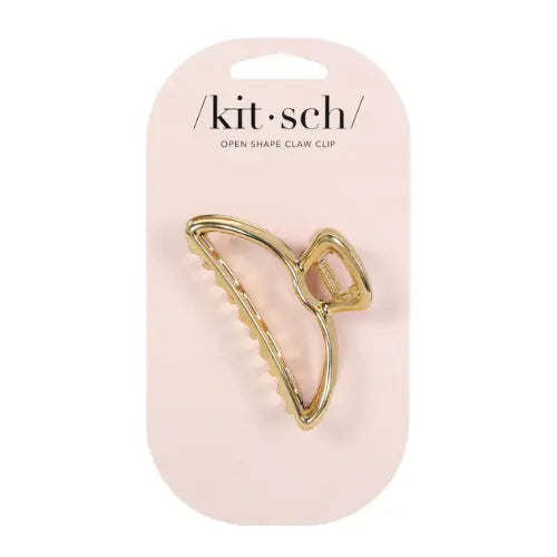 Open Shape Claw Clip Gold