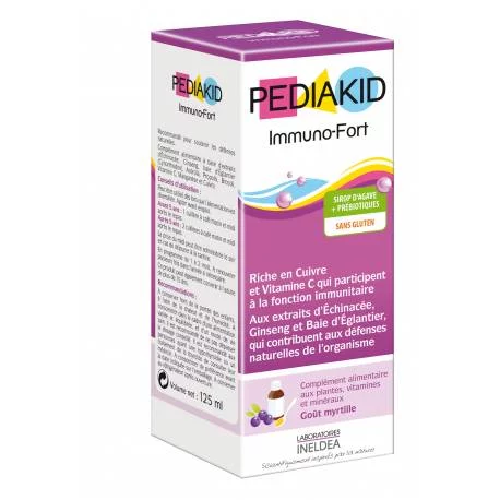 Sirop Immuno-Fort Goût Myrtille Pediakid - 250ml