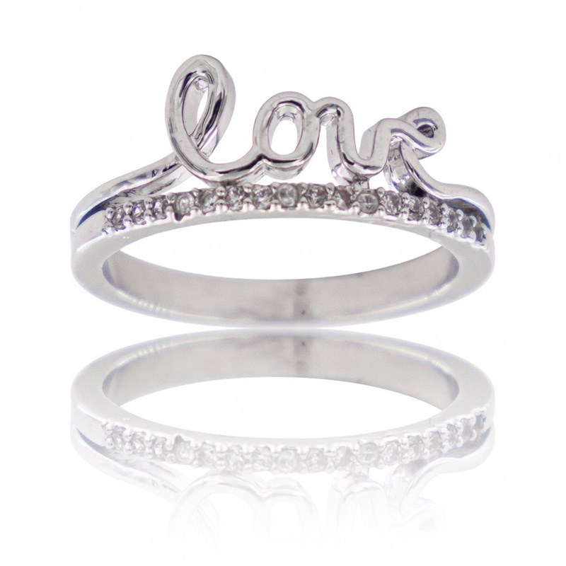 Bague Femme Rhodium Coeur LOVA