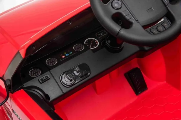 Land Rover Discovery elbil til børn rød   fjernbetjening   EVA-hjul   langsom start   MP3-radio