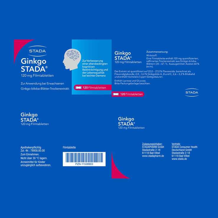 Ginkgo STADA® 120 mg Filmtabletten, 120 St