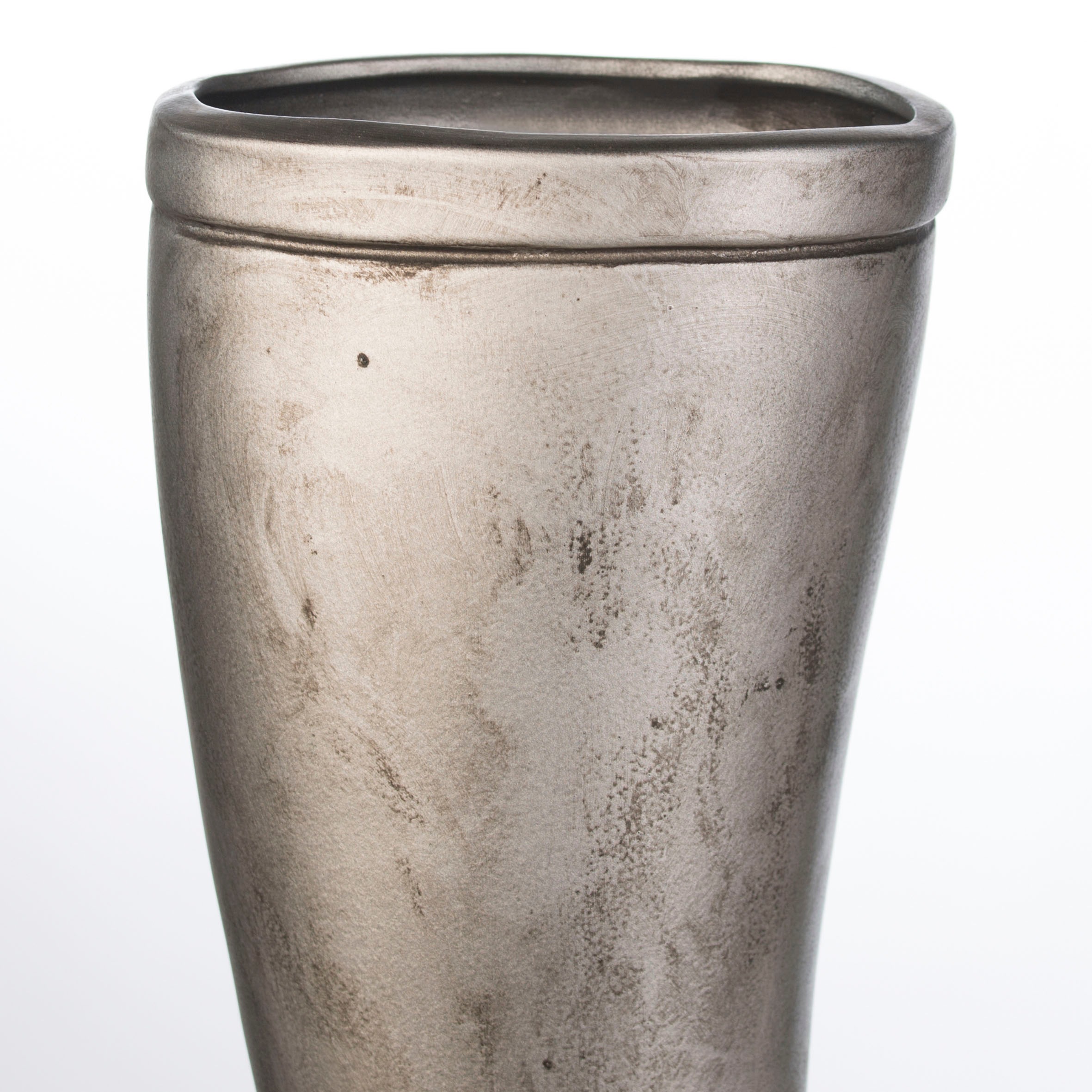 Casablanca by Gilde Schirmständer »Regenschirmständer Stiefel, silber« für Regenschirme, Höhe 45 cm, Gummistiefel-Form, aus Keramik
