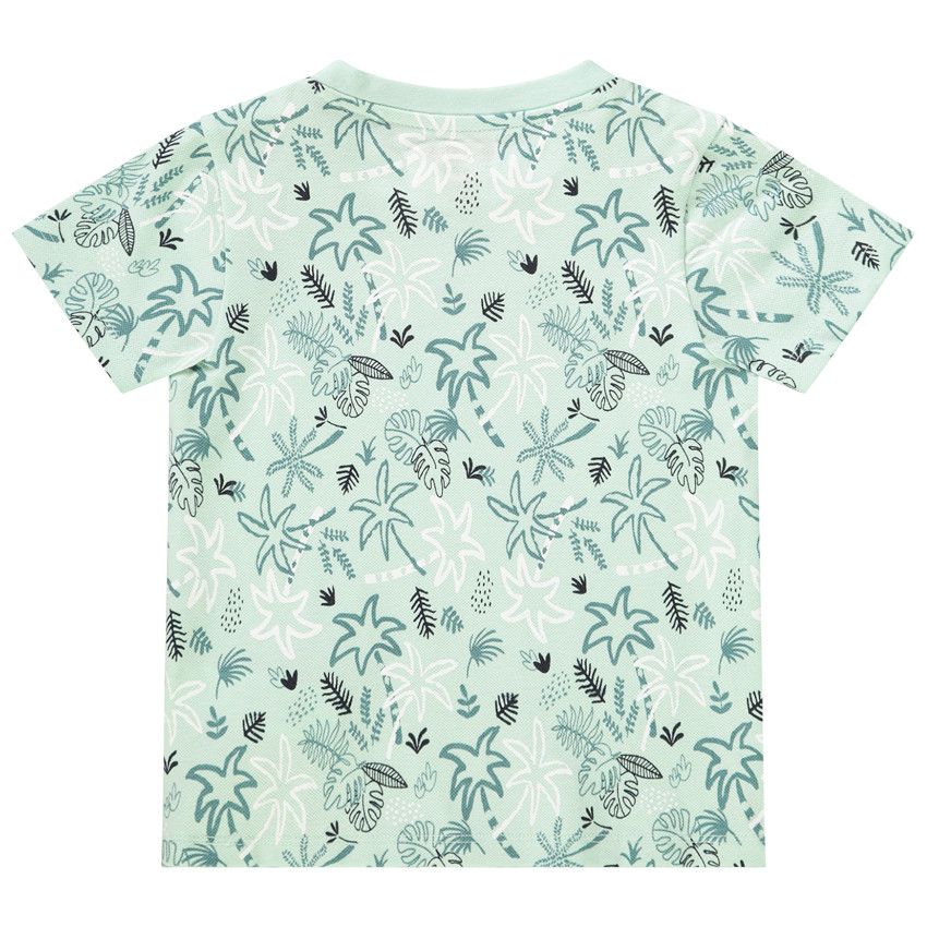 T-shirt manches courtes en coton imprimé palmiers pour bébé garçon - Vert