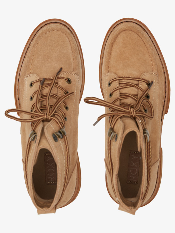 Work It Bottines à lacets Beige Femme