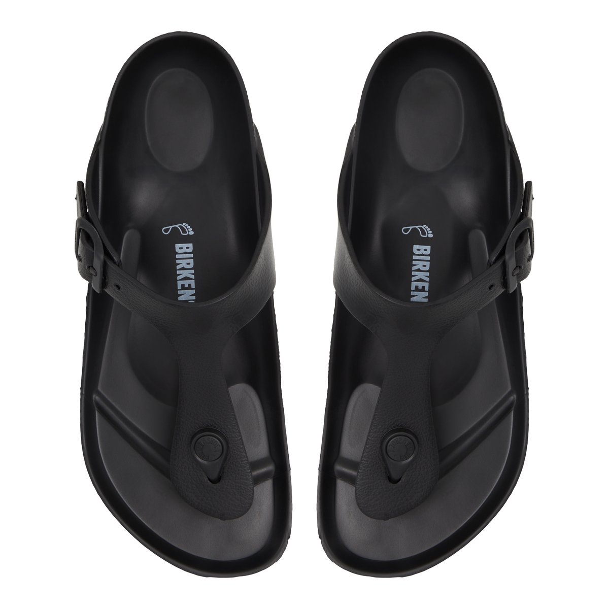 BIRKENSTOCK-Gizeh_eva-Tongs sandales à talon plat - Talon plat - Noir