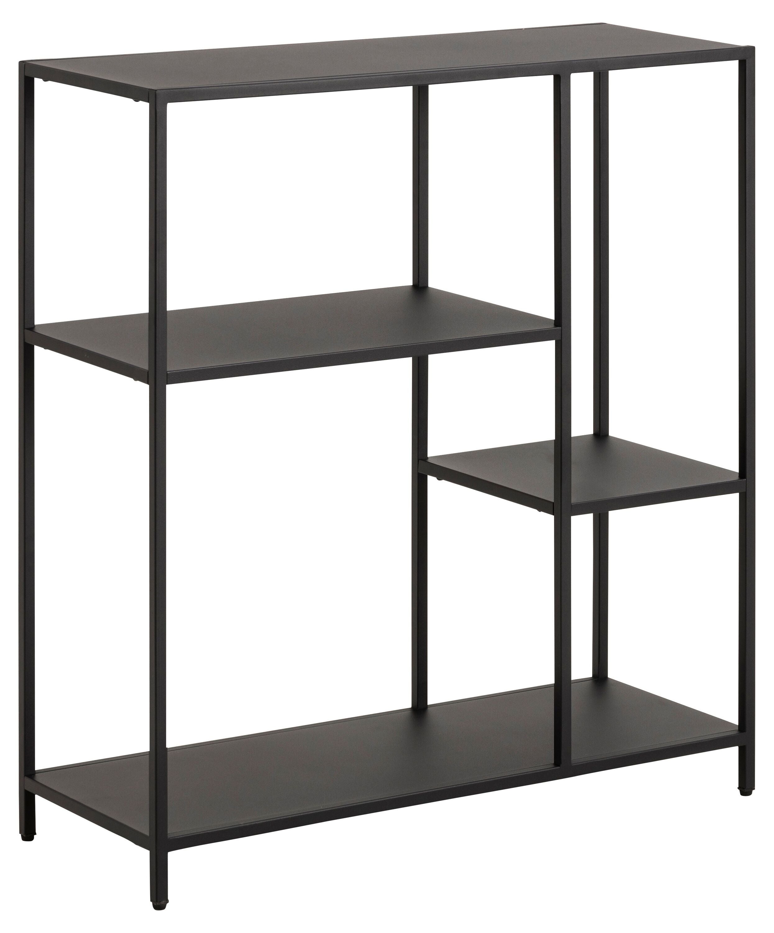 JAXTON Regal - Schwarz / B: 79.5 cm x T: 30.0 cm x H: 86.0 cm