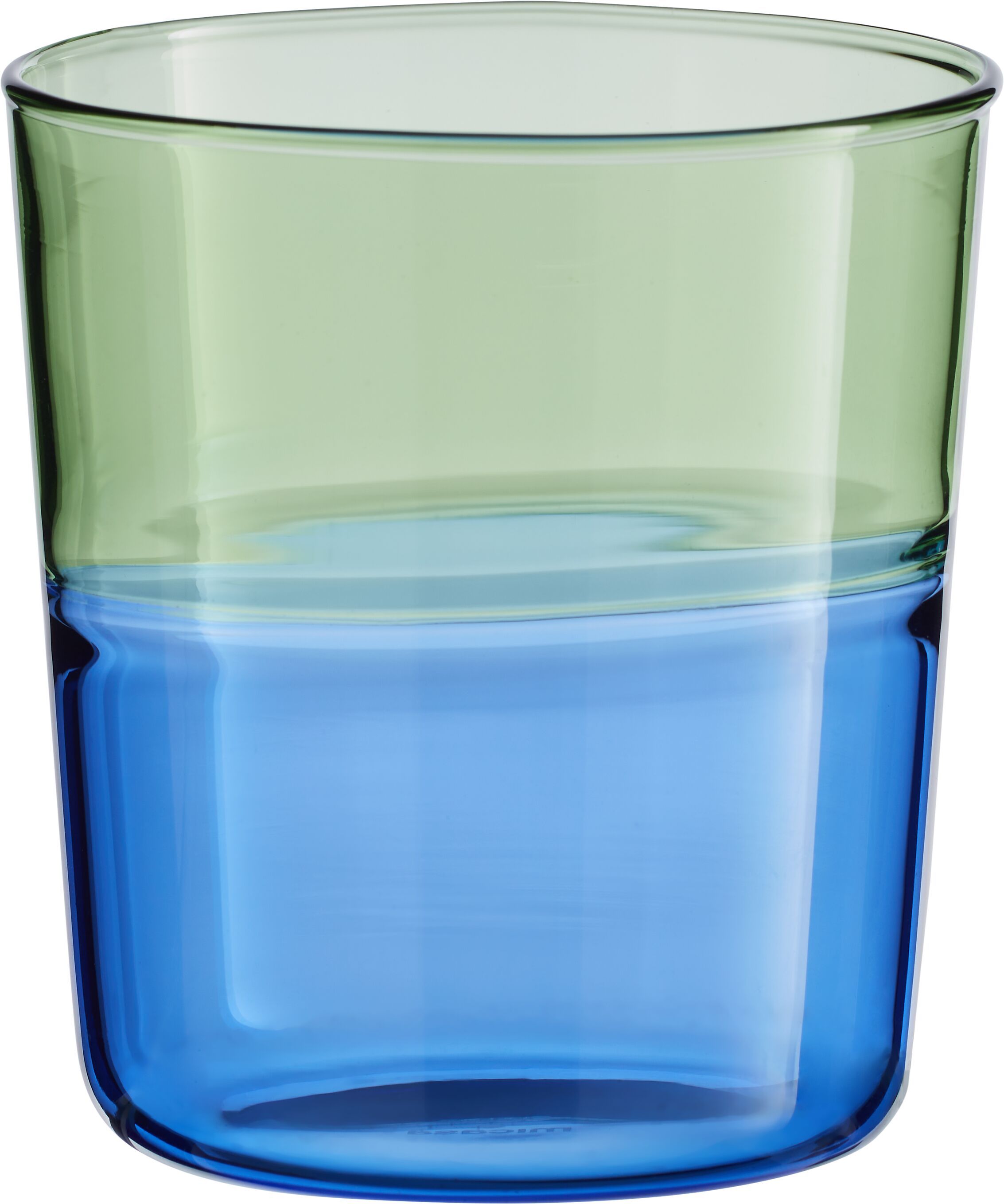 SOLE WASSERGLAS BLAU/GRUEN D9XH10CM - Blau / H: 10.0 cm